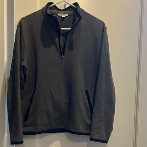 James Perse Gray Zip Up Sweater